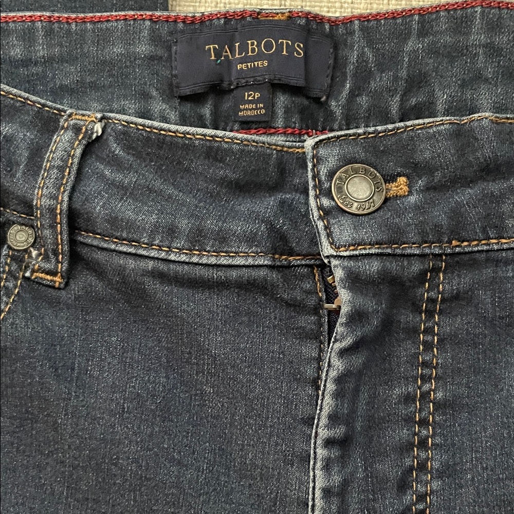 Talbots Women's Dark Blue Straight Leg Jeans